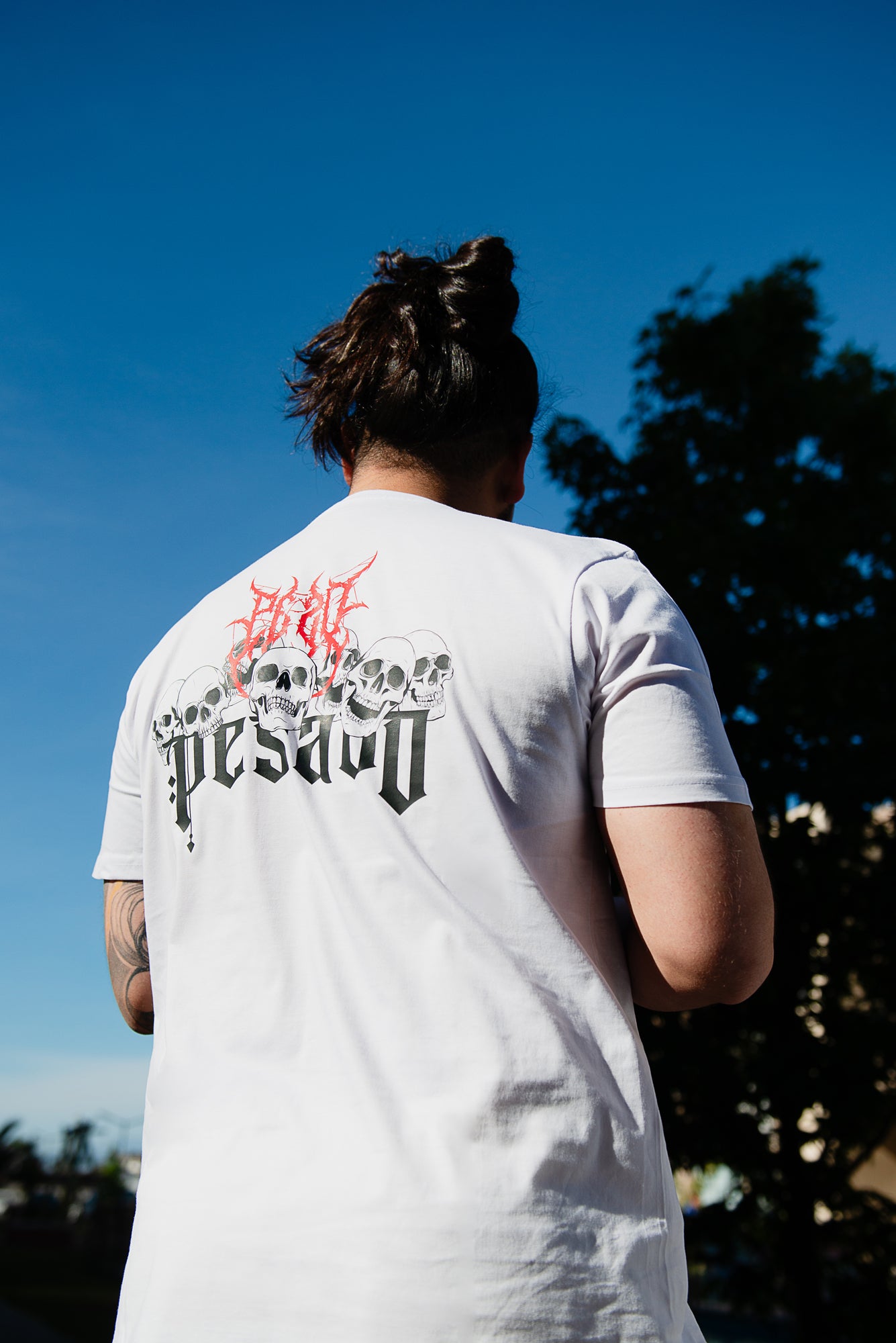 Polera Peso Pesado Calaveras