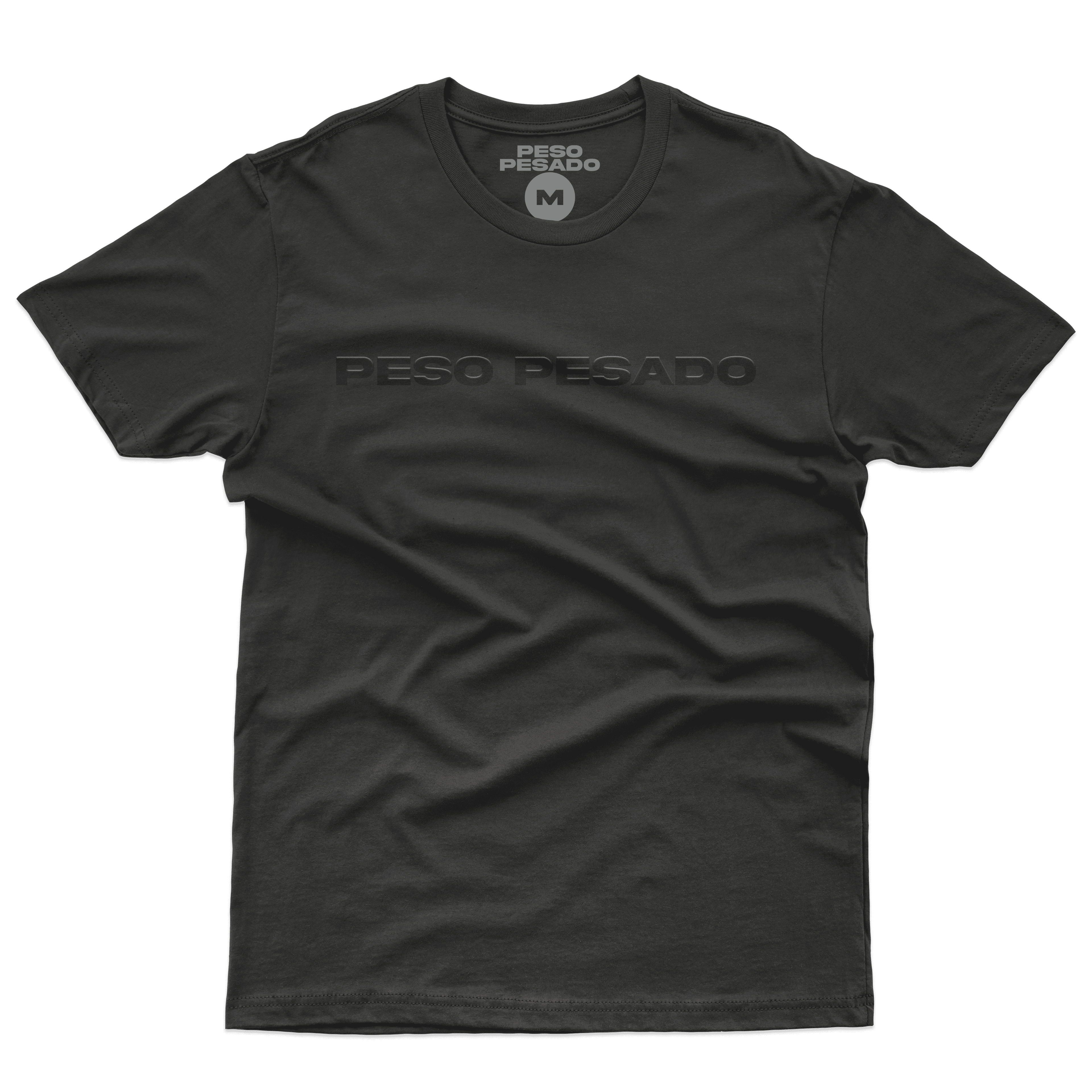 Polera Peso Pesado Full Black