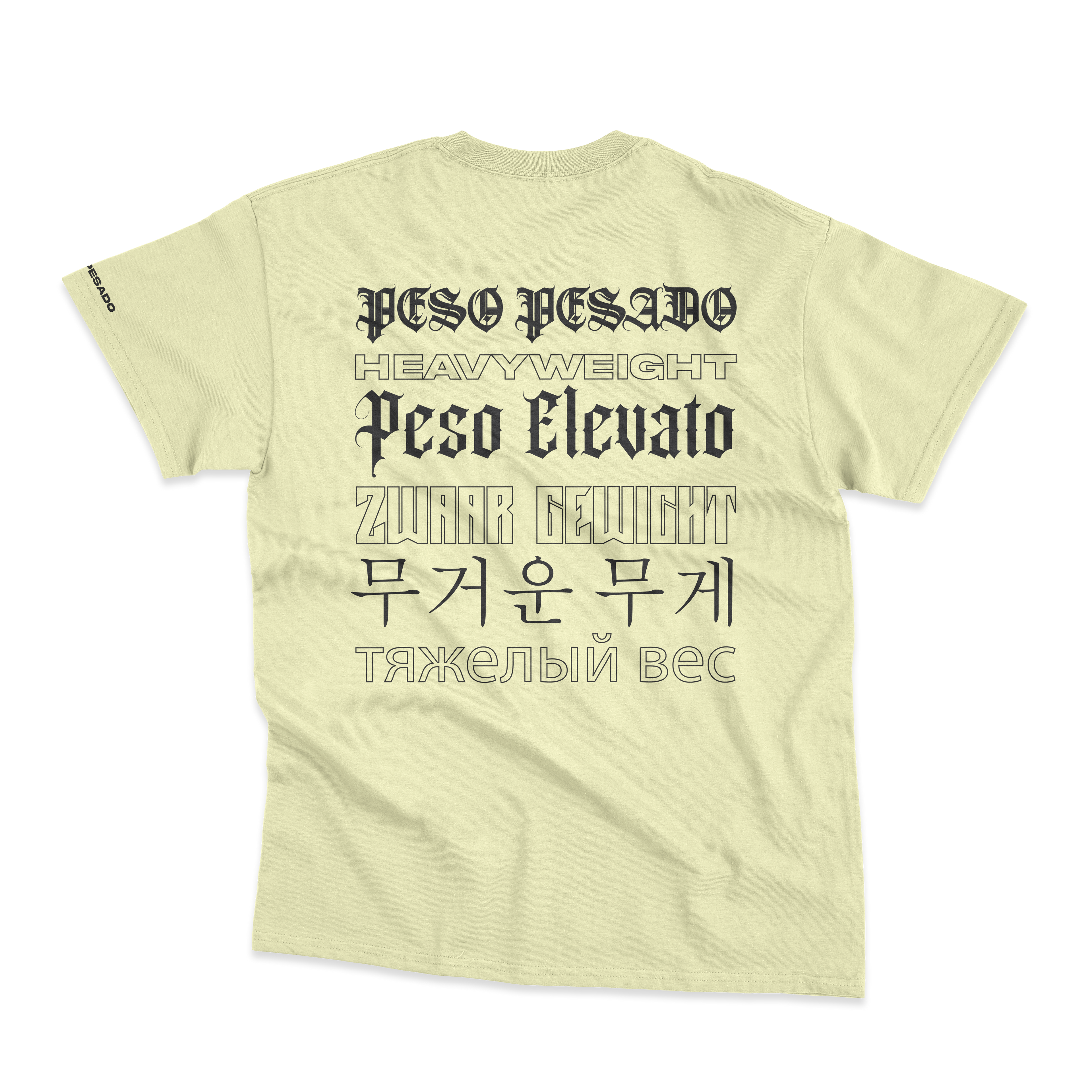 Polera Peso Pesado Idiomas