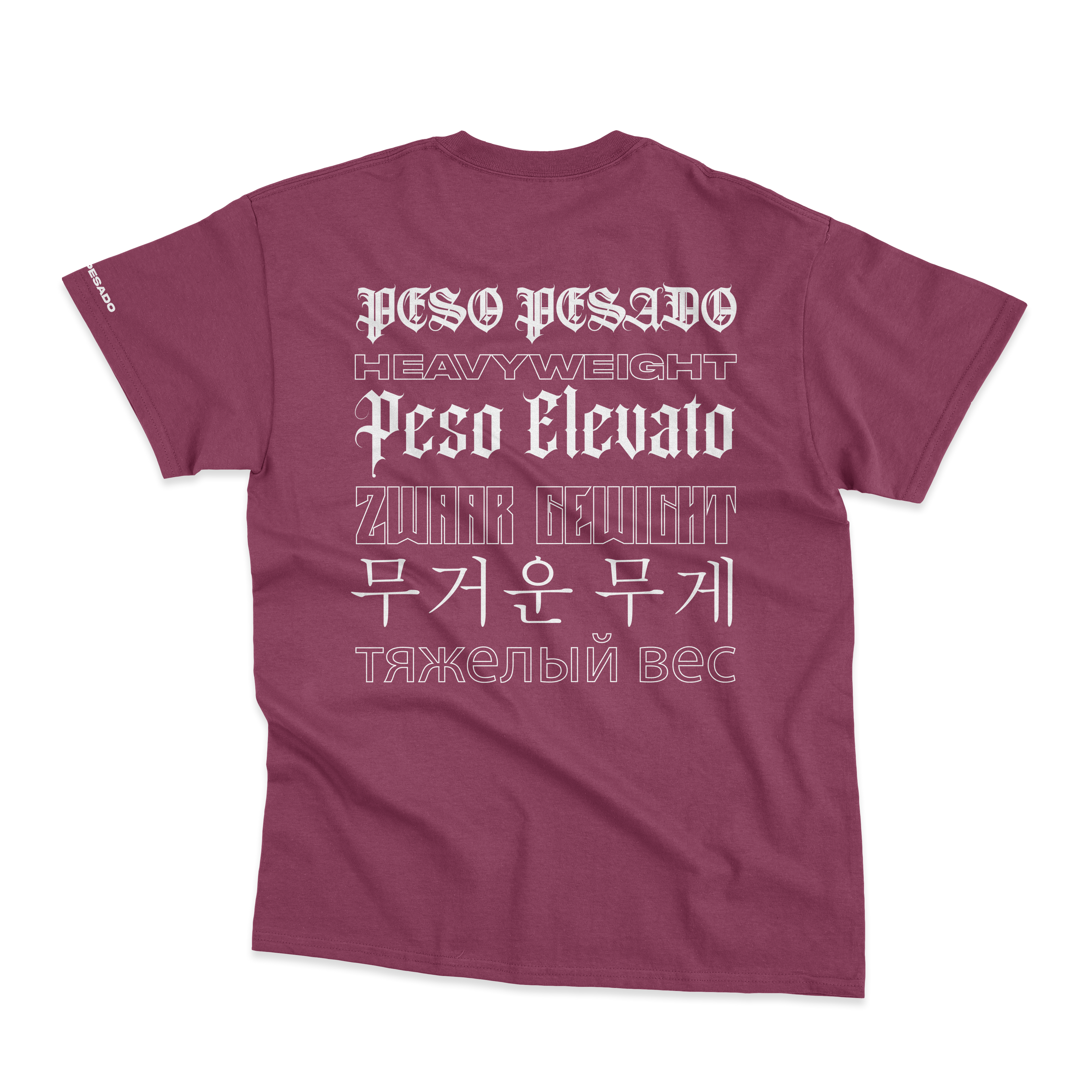 Polera Peso Pesado Idiomas